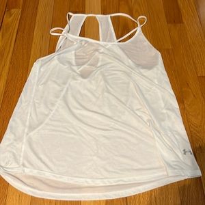 Under Armour white strappy tank large